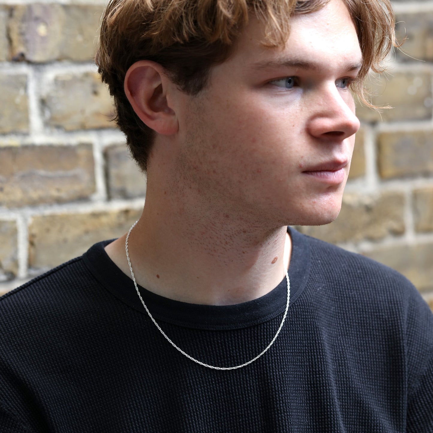 Sterling Silber Prince of Wales Kette 16 -24 Zoll