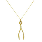 9 Karat Gold Wünschelrute Halskette - 45,5 cm Kette