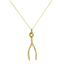 9 Karat Gold Wünschelrute Halskette - 45,5 cm Kette