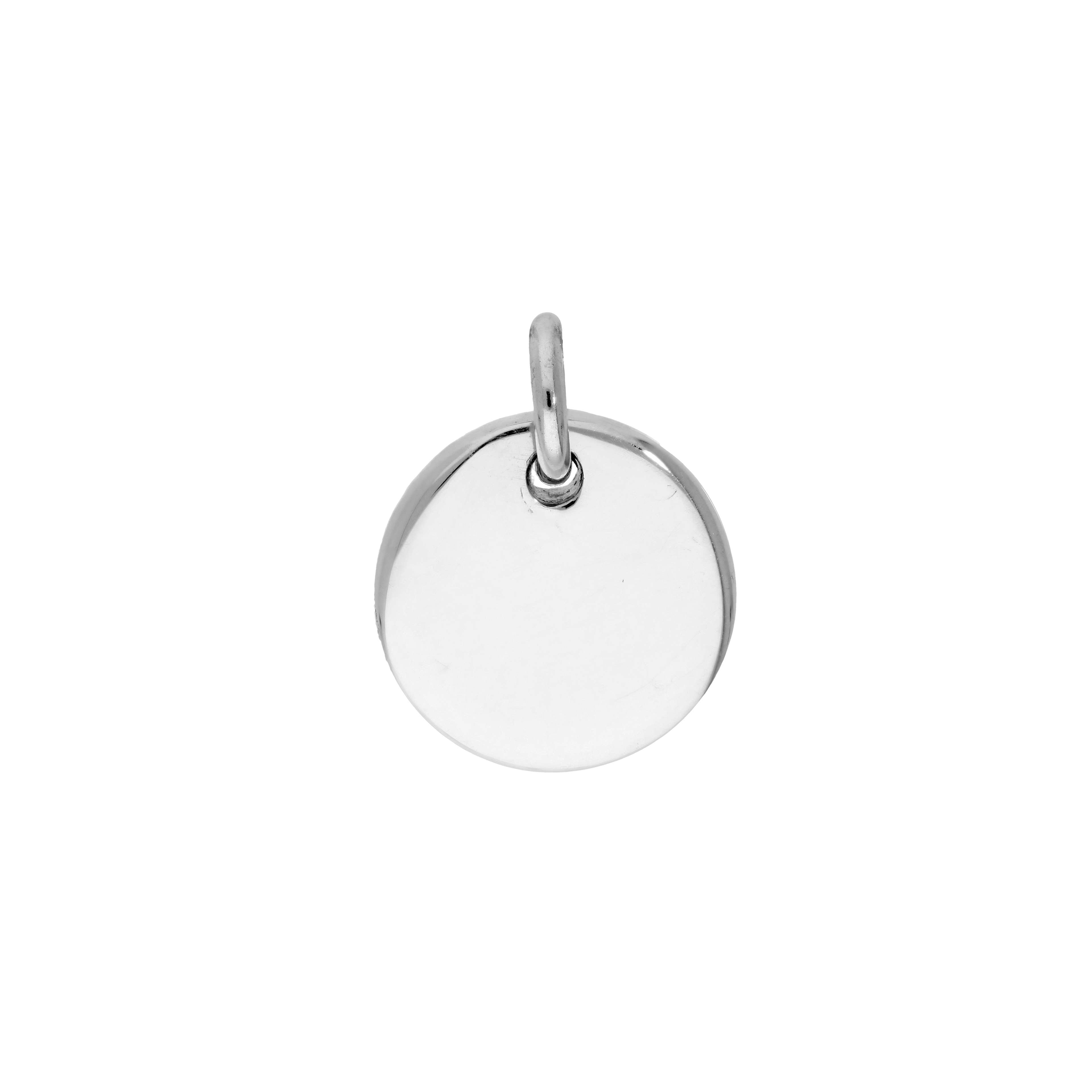Sterlingsilber Gravierbar Rund Anhänger