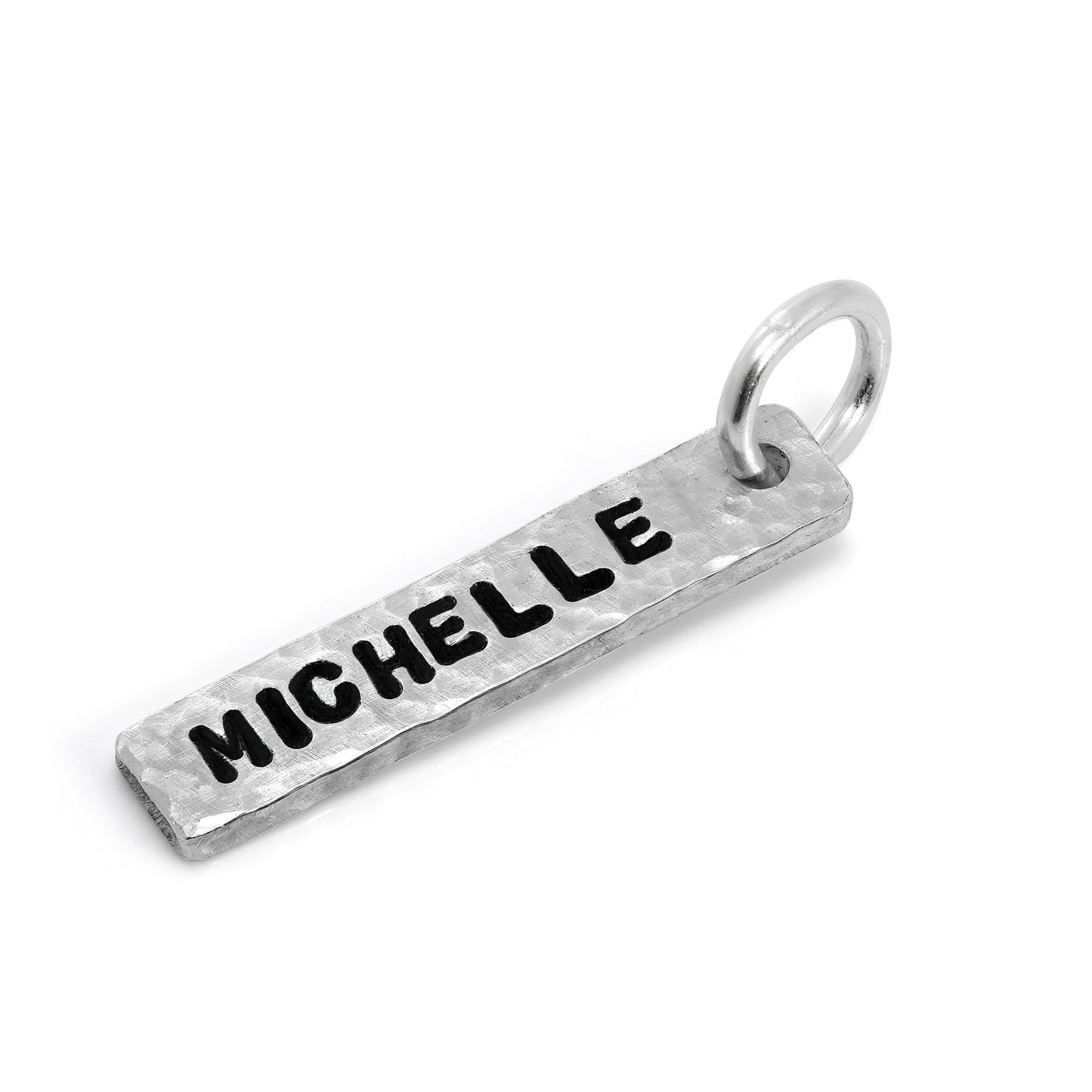 Personalisiert Sterlingsilber Gehämmert Hänge Handgefertigt Anhänger