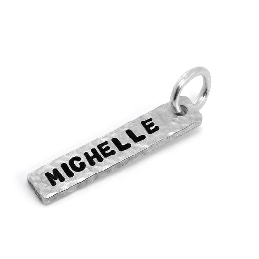 Personalisiert Sterlingsilber Gehämmert Hänge Handgefertigt Anhänger