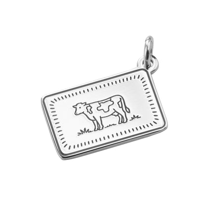 Personalised Sterling Silver Classic Biscuit Charm
