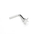 Sterlingsilber 3 mm Stern L - förmig Nasenstecker