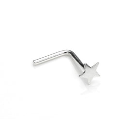 Sterlingsilber 3 mm Stern L - förmig Nasenstecker