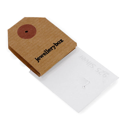 Sterlingsilber Kugelende L - förmig Nasenstecker