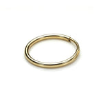 9 Karat Gelbgold 13 mm Herren Einzel Creolen Ohrring