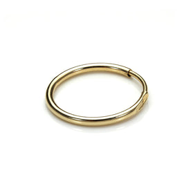 9 Karat Gelbgold 13 mm Herren Einzel Creolen Ohrring