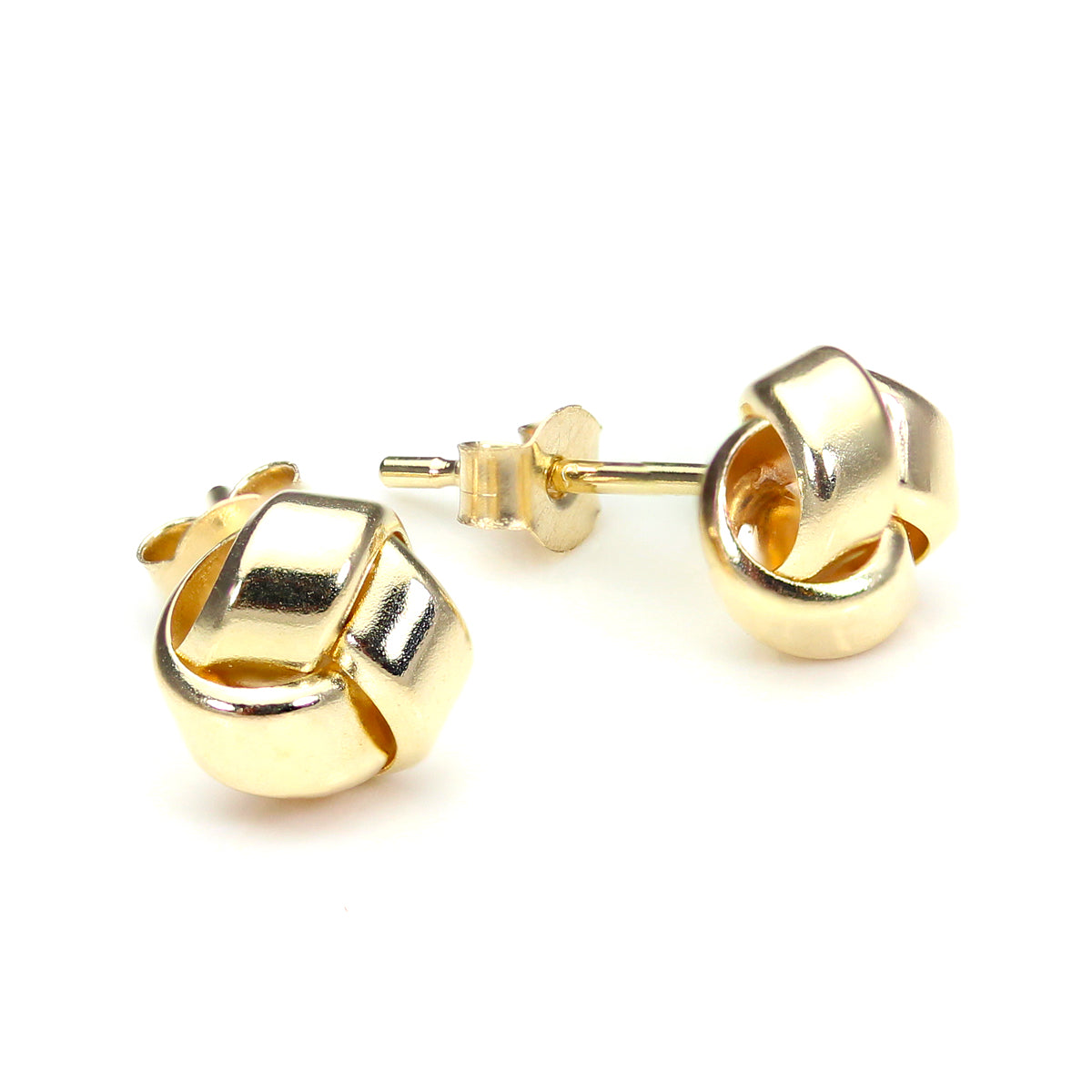 9 Karat Gelbgold 6 mm Knoten Ohrstecker