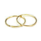 9 Karat Gelbgold 13 mm Creolen Ohrringe