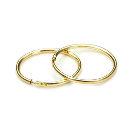 9 Karat Gelbgold 13 mm Creolen Ohrringe
