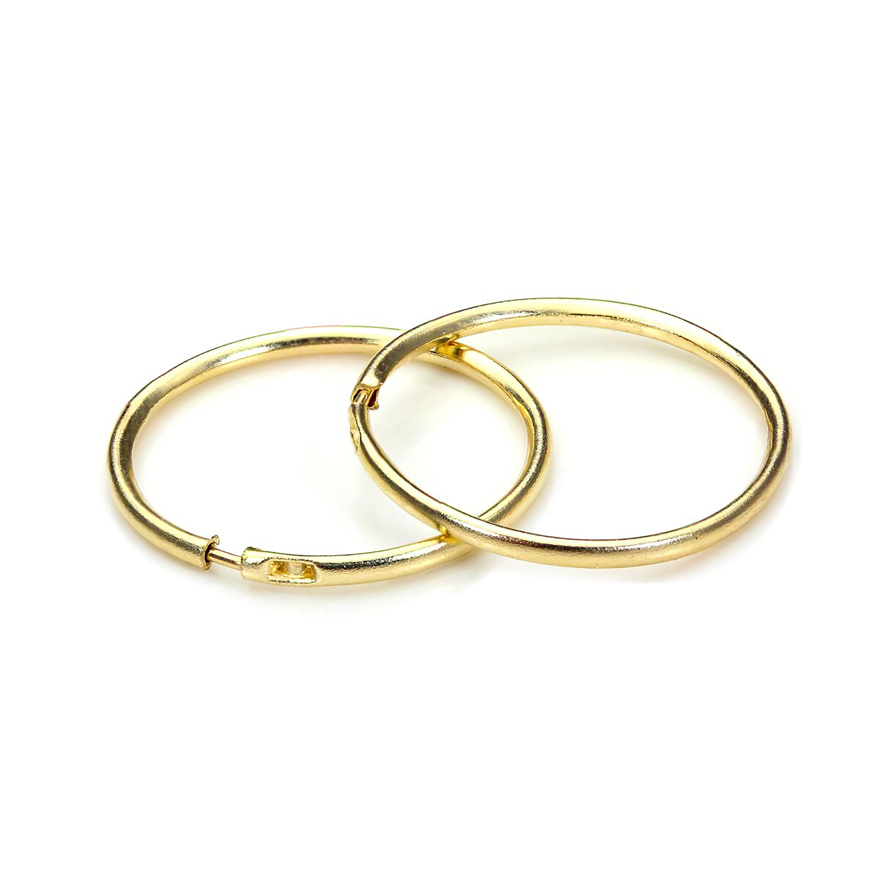 9 Karat Gelbgold 13 mm Creolen Ohrringe