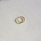 9 Karat Gold Leicht Einfach 10 mm Schläfer Creolen Ohrringe