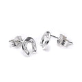 Sterlingsilber Klein Hufeisen Ohrstecker