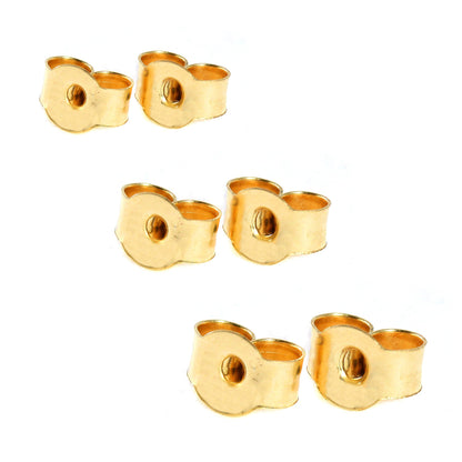 9 Karat Gold Schmetterlingsverschlüsse für Ohrstecker 3 mm 4 mm 5 mm