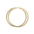 9 Karat Gold 21 mm Leichtgewichtige Schläfer-Ohrringe - Schlicht - Diamantschliff - Ohrringe - Schläfer