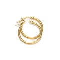 9 Karat Gold Snap Down Hoop Sleeper Ohrringe - 10 mm - 24 mm