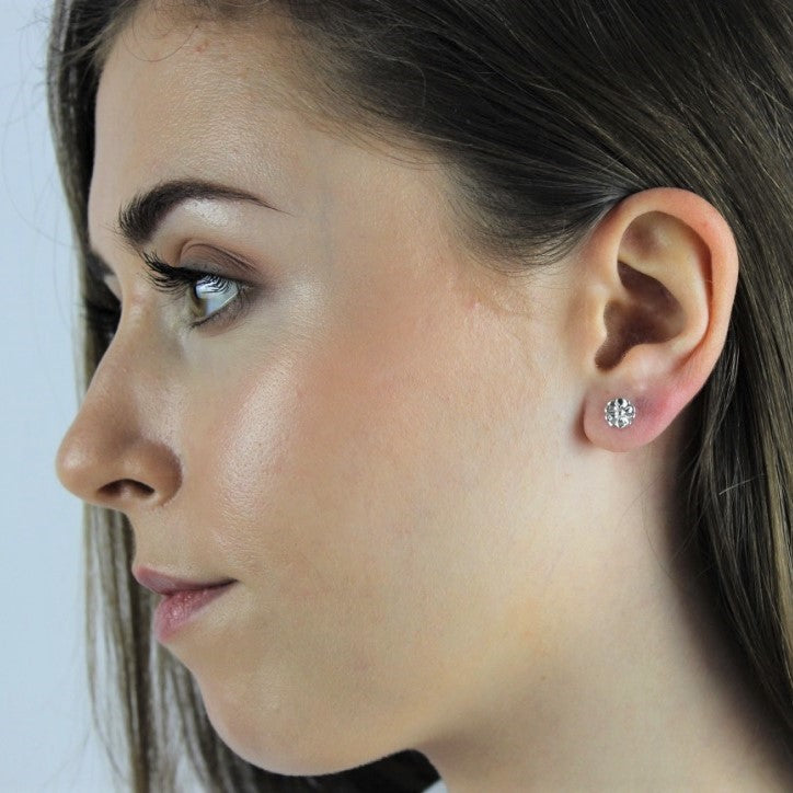 Sterlingsilber Blume Ohrstecker