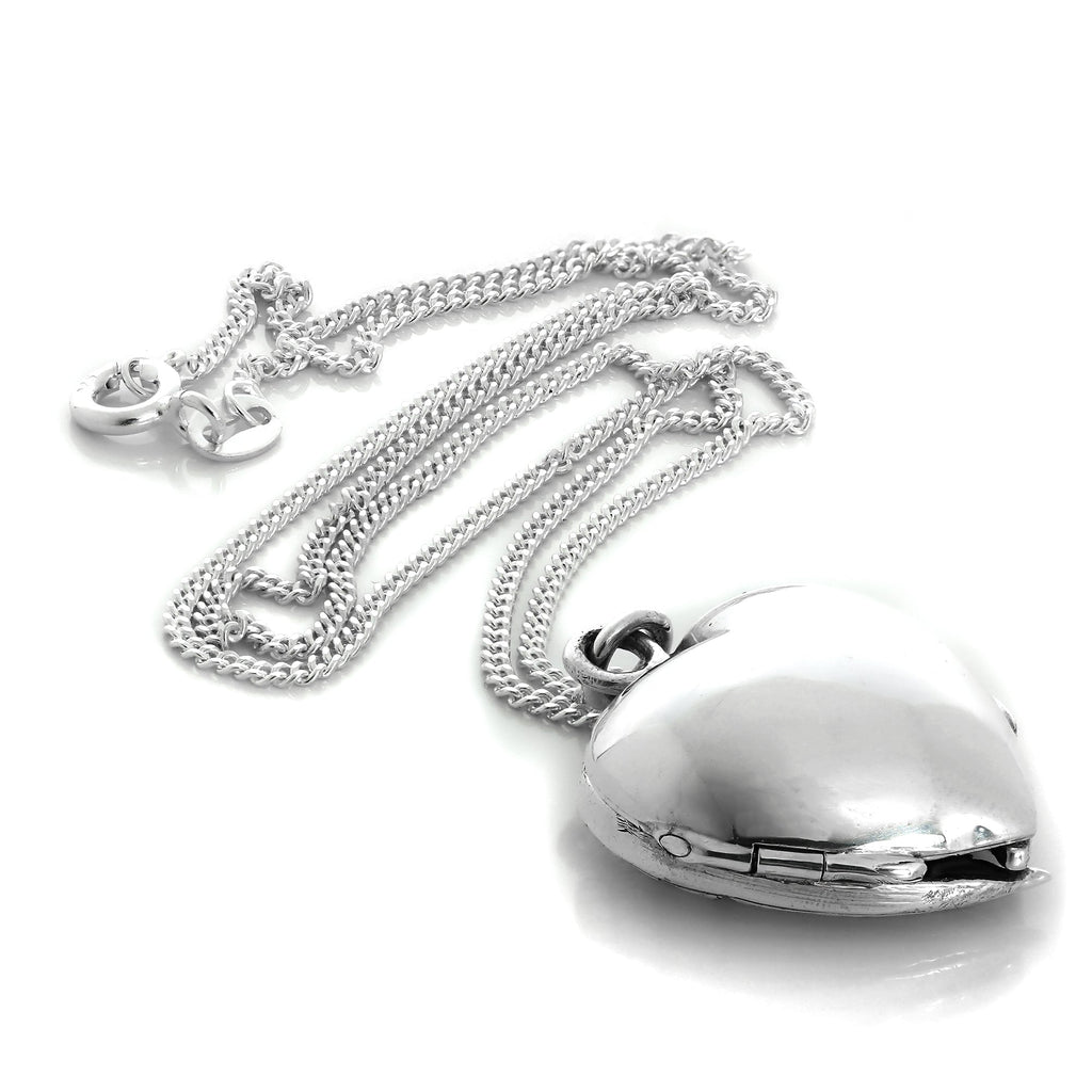 Sterlingsilber Engel-Flügel-Medaillon-Halskette an Kette