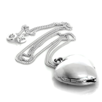 Sterling Silber Engel-Flügel-Medaillon-Halskette an Kette