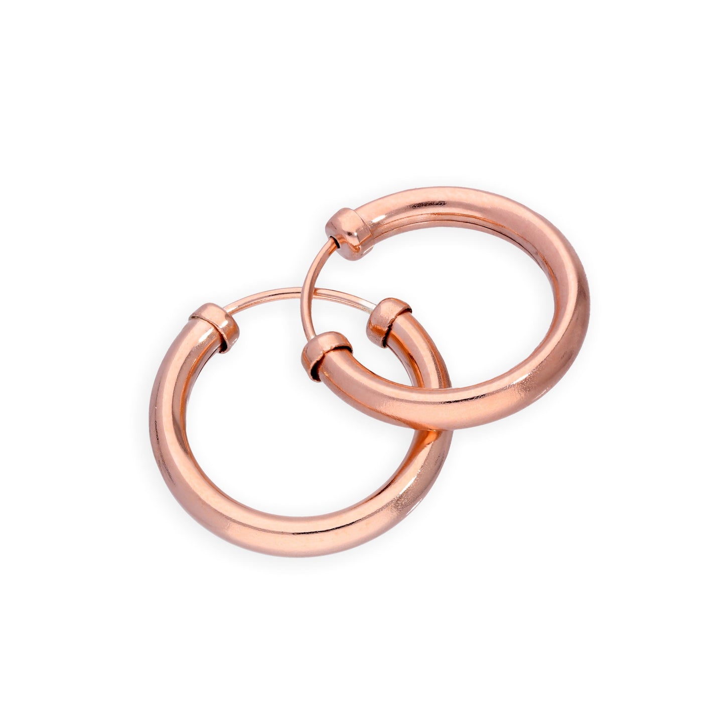 14mm Creolen aus 9ct Rose Gold