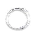 Sterlingsilber ineinander verschlungene Dreifachringe
