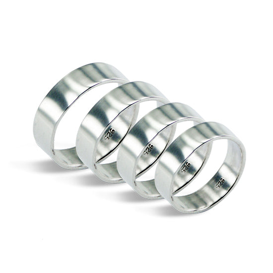 Sterlingsilber Handgefertigt 6 mm Band