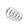 Sterlingsilber 4 mm handgefertigtes Hochzeitsband