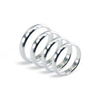 Sterlingsilber 4 mm handgefertigtes Hochzeitsband