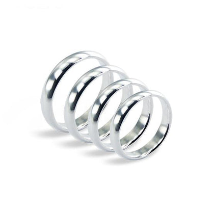 Sterling Silber 4mm handgefertigtes Hochzeitsband