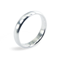 Sterlingsilber 4 mm handgefertigtes Hochzeitsband