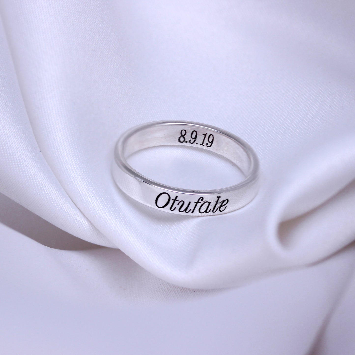 Sterlingsilber 7mm Ehering