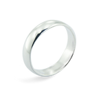 Sterlingsilber 5 mm runder Ehering