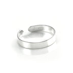Sterlingsilber 2 mm Verstellbar Einfach Zehenring