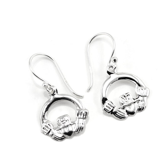 Sterlingsilber Keltische Claddagh Ohrhänger