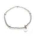 Sterlingsilber Dehnbar Kugel Anhänger Armband