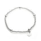 Sterlingsilber Dehnbar Kugel Anhänger Armband