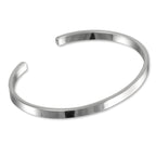 Schlichter Armreif aus Sterlingsilber, 4 mm