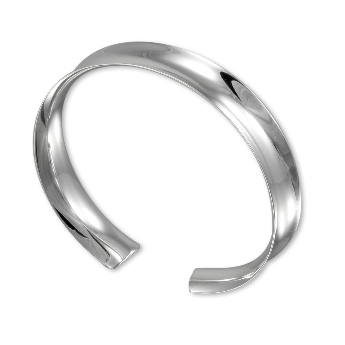 Sterlingsilber Konkav Armreif
