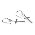 Sterlingsilber Kreuz Ohrhänger