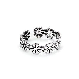 Sterlingsilber Gänseblümchen Zehenring