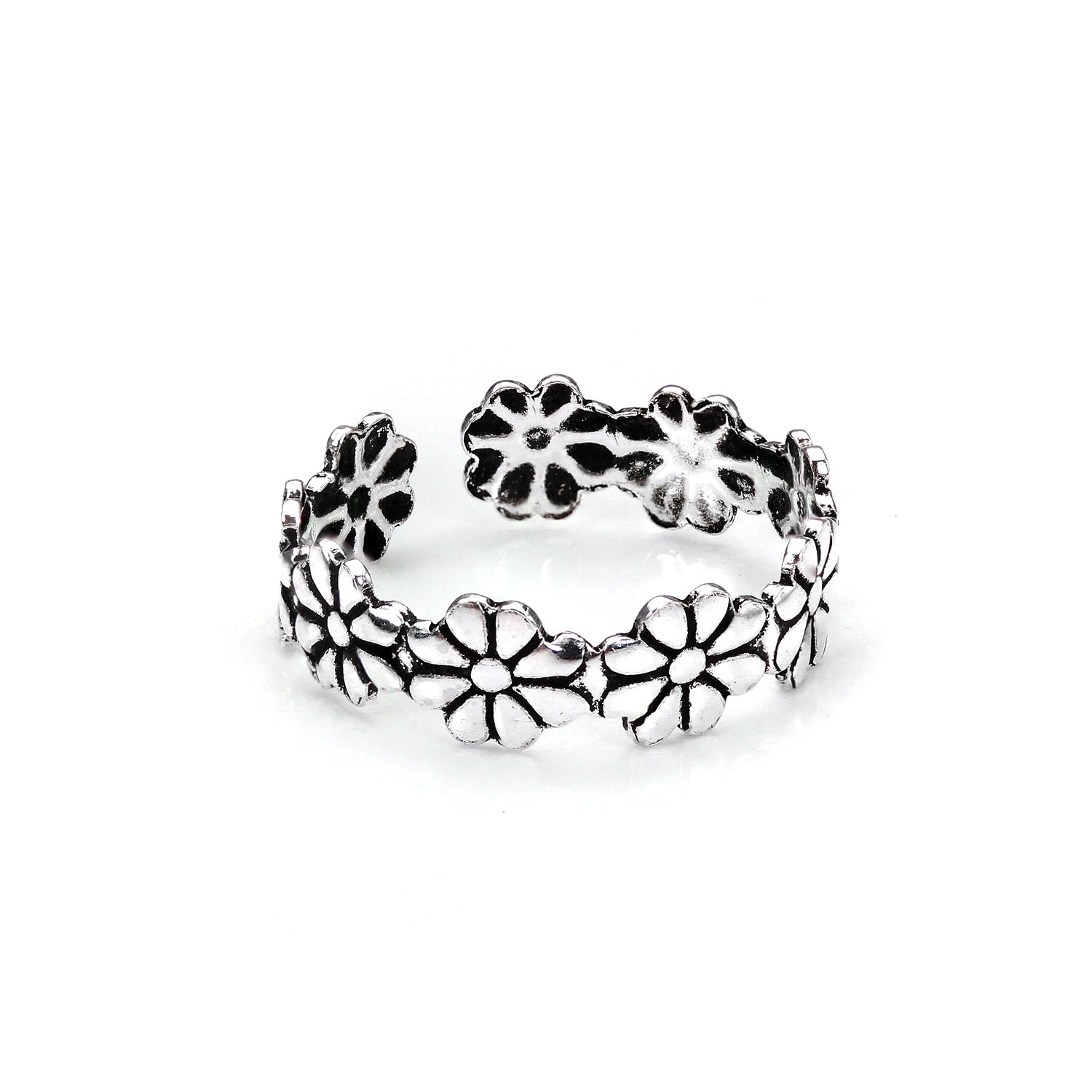 Sterlingsilber Gänseblümchen Zehenring