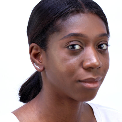 Sterlingsilber Wellig Ohrstift Ohrringe