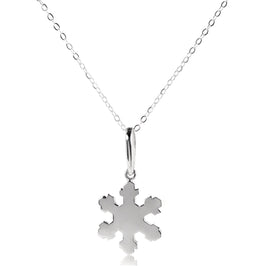 Weihnachtsanhänger aus Sterlingsilber mit Schneeflocke