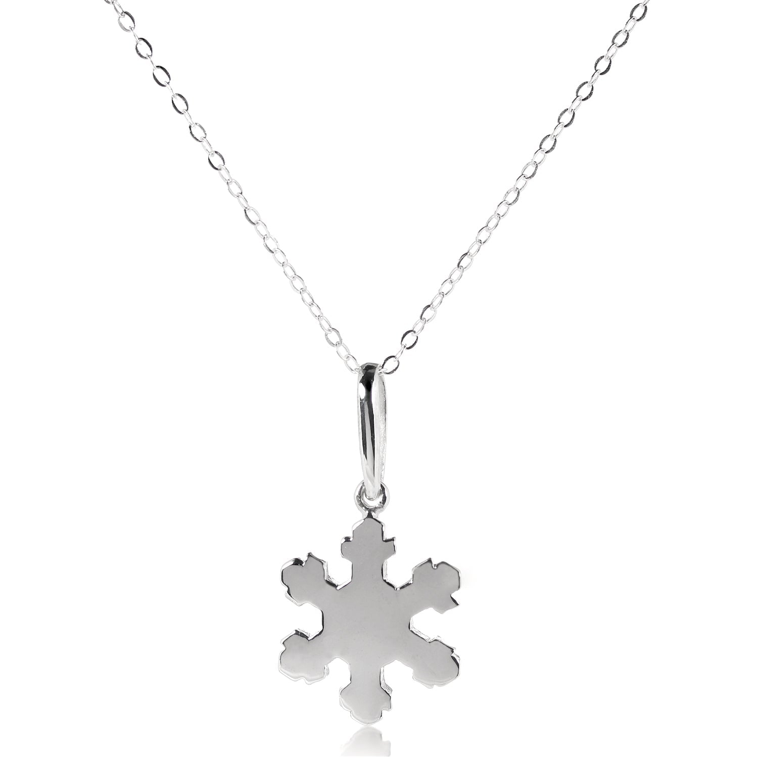Weihnachtsanhänger aus Sterlingsilber mit Schneeflocke