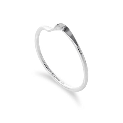 Sterling Silber 1 mm Stapelring mit einfacher Drehung – Größe I-U