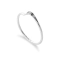 Sterlingsilber 1 mm Stapelring mit einfacher Drehung – Größe I-U