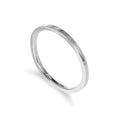Einfacher Sterlingsilber 2 mm Stapelring – Größe I-U