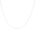 Feine 9 Karat Roségold Diamond Cut Curb Chain 16 - 18 Inches