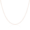 Leichte 9-karätige Roségold-Belcher-Kette, 40–50 cm
